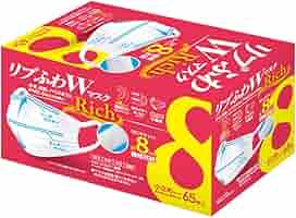 リブふわマスク小さめサイズ60枚入り35箱セット 楽天市場】リブふわWマスクRich 小さめ 9箱 585枚 | 耳ひも幅約