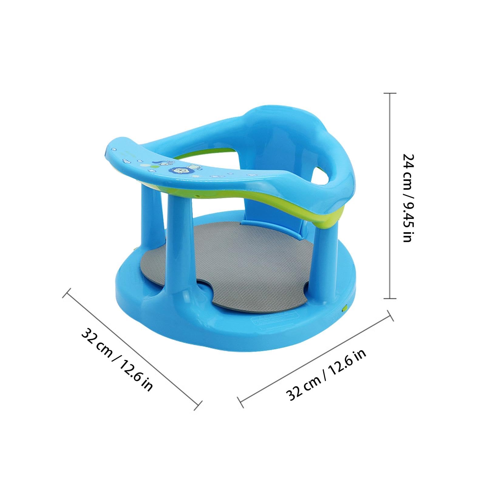 Asiento de baño para bebe | Asiento bañera para abdominales - Asiento de baño con soporte para el respaldo y ventosas, asientos estables y cómodos para sentarse