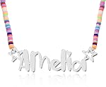 Collier de nom personnalisé - 14 Polices, 4 Couleurs, 5 Styles de chaîne -925 Argent Sterling & 316 Cadeau personnalisé en acier inoxydable avec boîte Premium