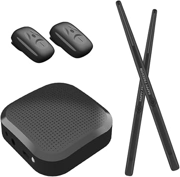 Electric Air Drum Stick Set, Portable Air Drum Set, Percussion Instrument Tool, Air Drum with Drum Stick for Kids, Professional, Pedal Audio Adapter