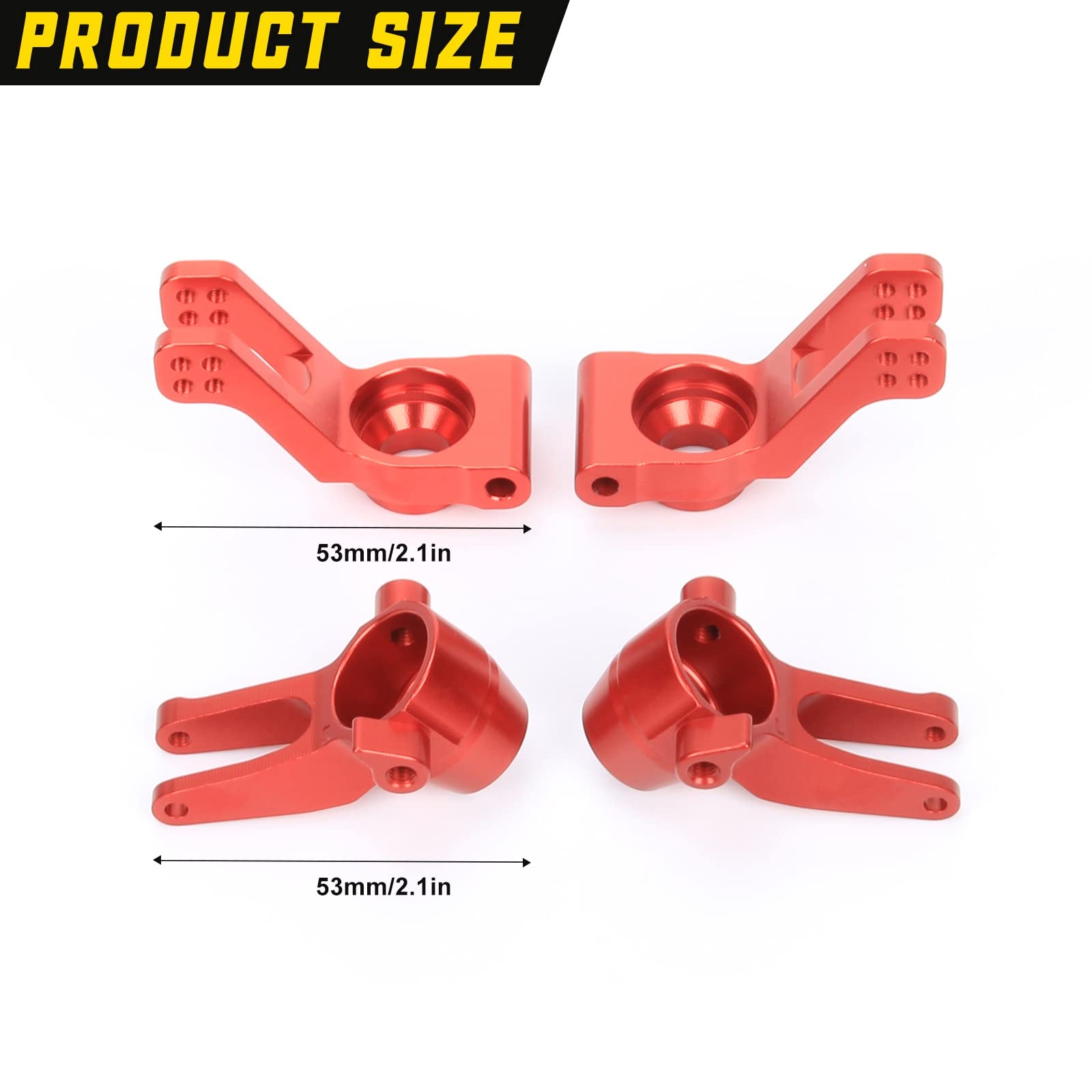 Amazon.com: RCAWD Steering Block& C-hubs& Rear Hub Set for ARRMA 1