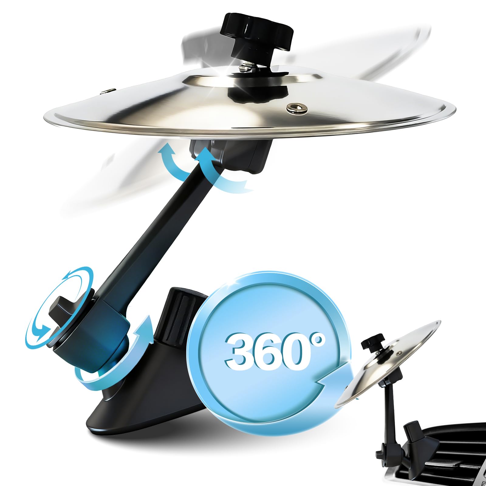 Auto Crash Becken, Auto-Trommel-Lüftungsschlitz, Car Crash Cymbal Drum, Bring Schwung in jede Fahrt mit diesem cleveren Auto Gadgets! perfekt gegen monotone Staus und Müdigkeit am Steuer