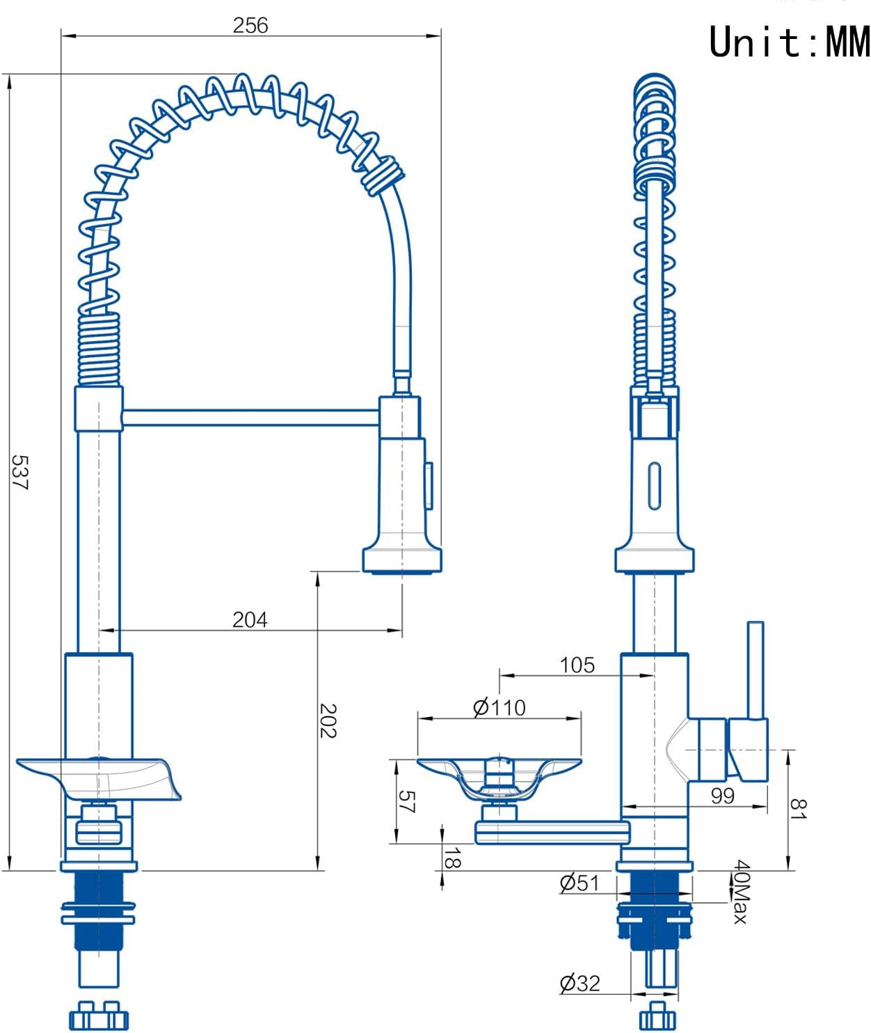 Kitchen Sink Pull Down Faucet with Cup Washer Single Handle Commercial Industrial Pull Out Spring Faucets with Glass Rinser fit 1 or 3 Hole for Farmhouse Camper Laundry Utility RV Wet Bar Matte Black