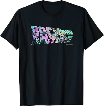 Amazon | バック・トゥ・ザ・フューチャー LOGO(MARBLE) Tシャツ