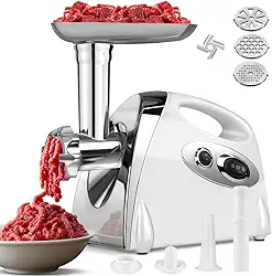 Moedor de Carne Elétrico 220v, Maquina de Moer Carne, Máquina Moer, Moedor de Carne Elétrico de Aço Inoxidável