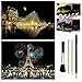 Produktbild Scratch Paper Rainbow Painting Skizzenblöcke DIY Art Craft Night View Scratchboard für Erwachsene und Kinder - 2 Packungen, 16 x 11,2 Zoll (Paris und Louvre)