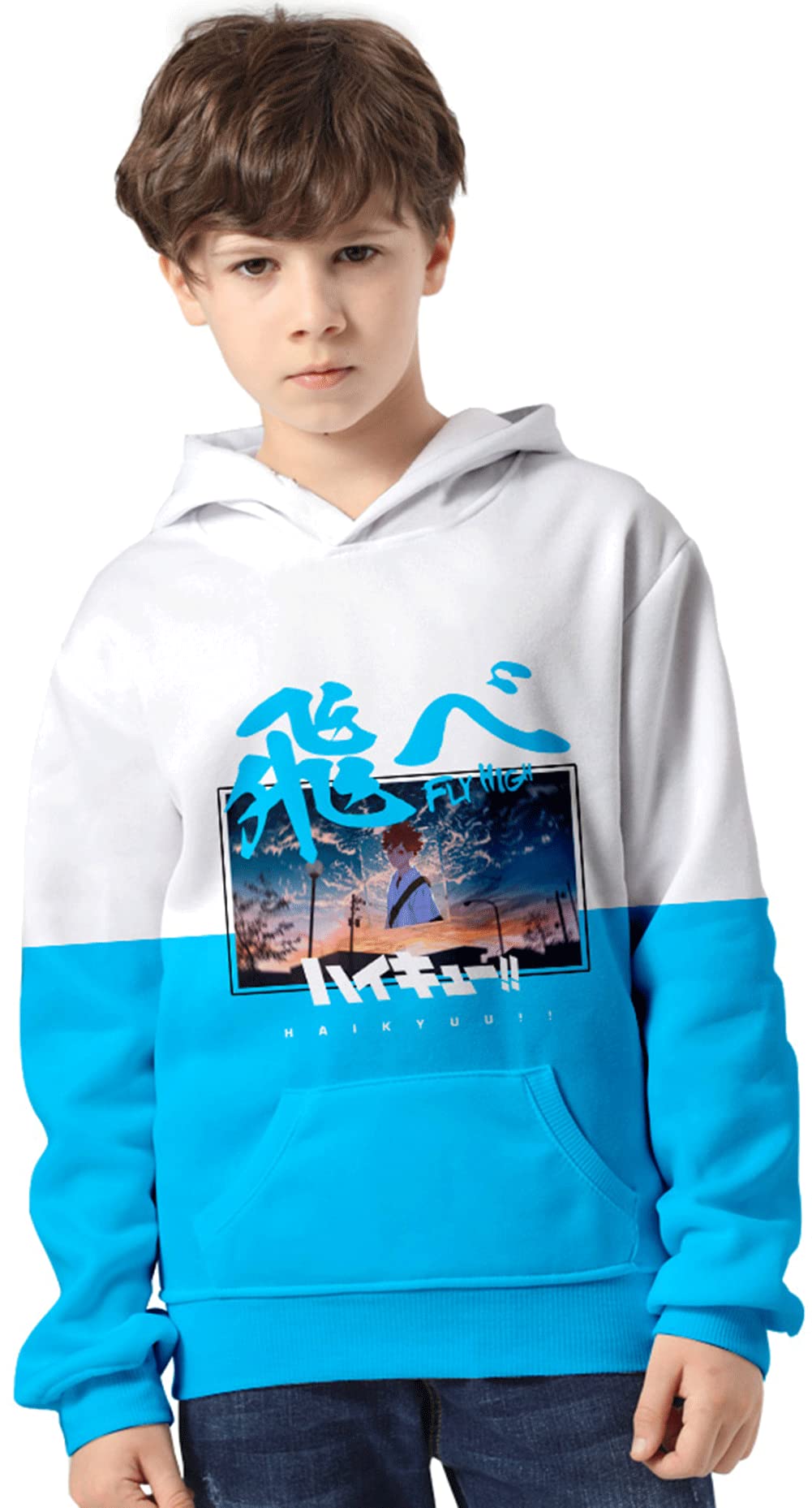 Felpa Con Cappuccio Anime Haikyuu | Karasuno High School | Unisex Uomo