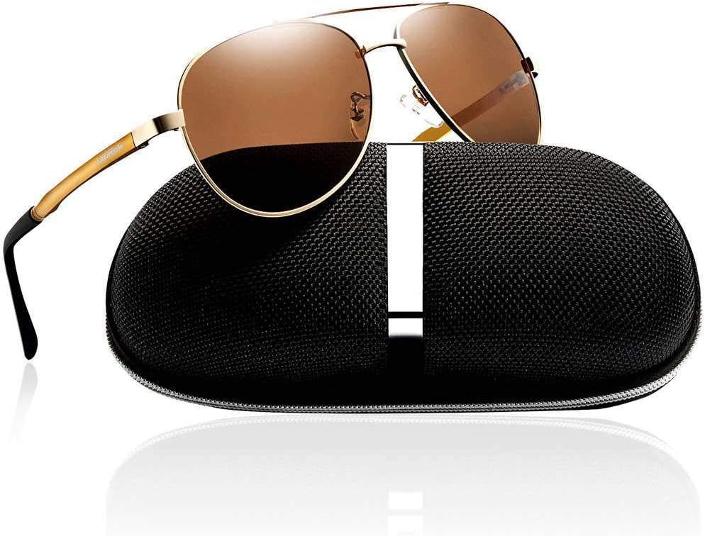 LUOMON Men's Polarized Aviator Sunglasses LM033