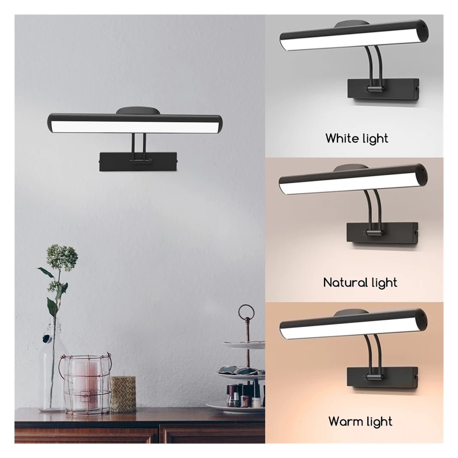Luci Esposizione Per Quadri Luce For Immagini A LED Senza Fili Con Luce A Specchio Remota Luminosità Regolabile Display Artistico For Gioielli Con Cornice Ricaricabile Tramite USB
