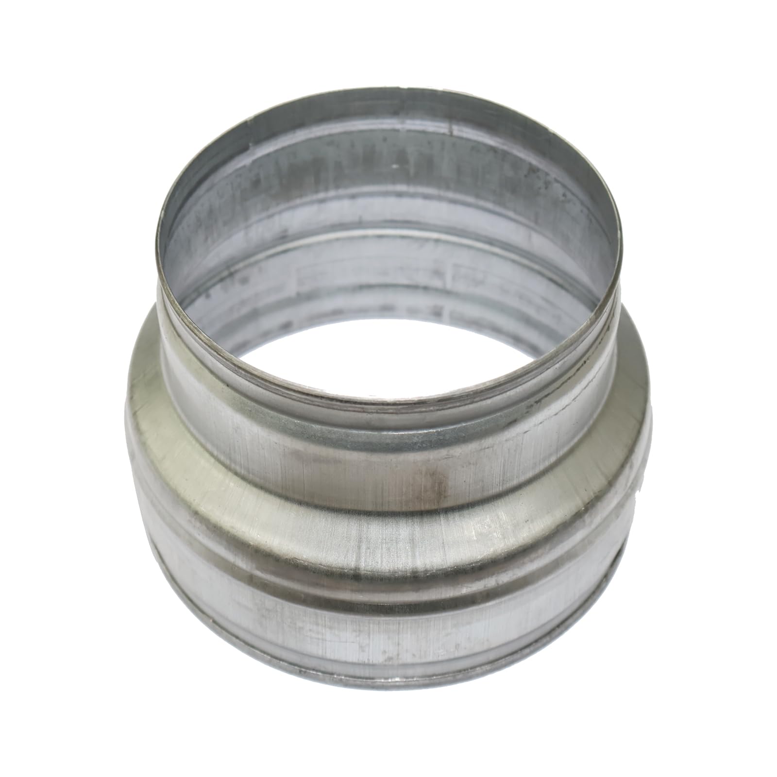 Photo 1 of 6" to 5" Round Duct Reducer, Galvanized Steel Pipe Fitting,Drain and Vent Conduit,Compatible Duct Pipe Adapter for HVAC Stove Use, Bathroom Fans, Range Hoods, Dryer Vents