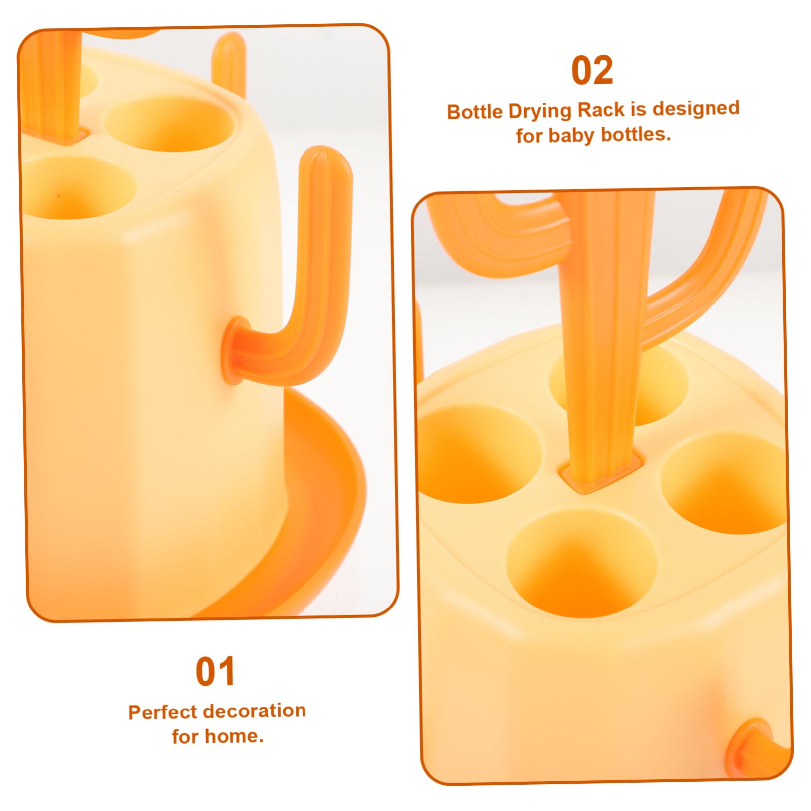 Kisangel 3 Pièces Étendoir à Biberons Rack De Séchage pour Les Bouteilles De Bébé Première Titulaire Rack De Séchage pour Bébé Séchoir à Bouteilles De Lait Mignon PP