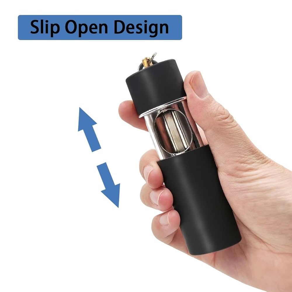 灰皿　or key入れなどにどうですか？ Amazon.co.jp: Hourwof ポータブル灰皿 蓋付き 臭い防止 金属製