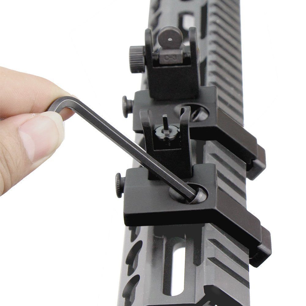 Tactical AR15 AR 15 AR-15 Przód i Tył Flip 45 Przesunięcie Stopnia Szybkie Przejście Backup Iron Sight