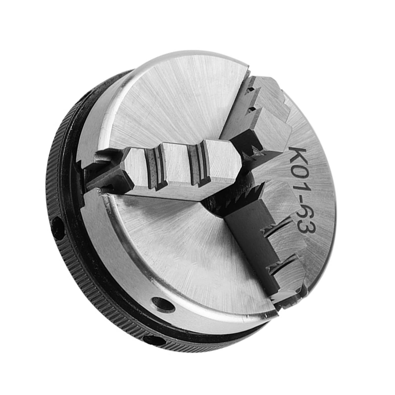 HUIOP 63mm 3-szczękowy K01-63 Samocentrujący Uchwyt Tokarski Mała objętość Uchwyt Metalowy Tokarski Części do Tokarki dla Hobbystów Obróbki Drewna