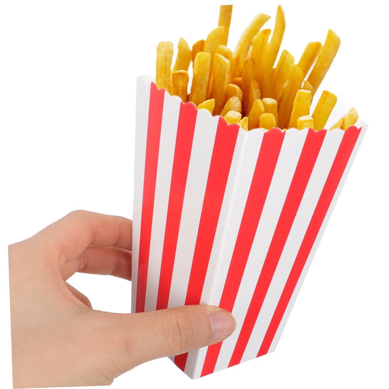 Cubo de Palomitas de Maíz de Papel 50 Piezas para Fiestas | Vasos Desechables, Uso Versátil para Snacks y Algodón de Azúcar, Diseño Atractivo para Eventos Temáticos