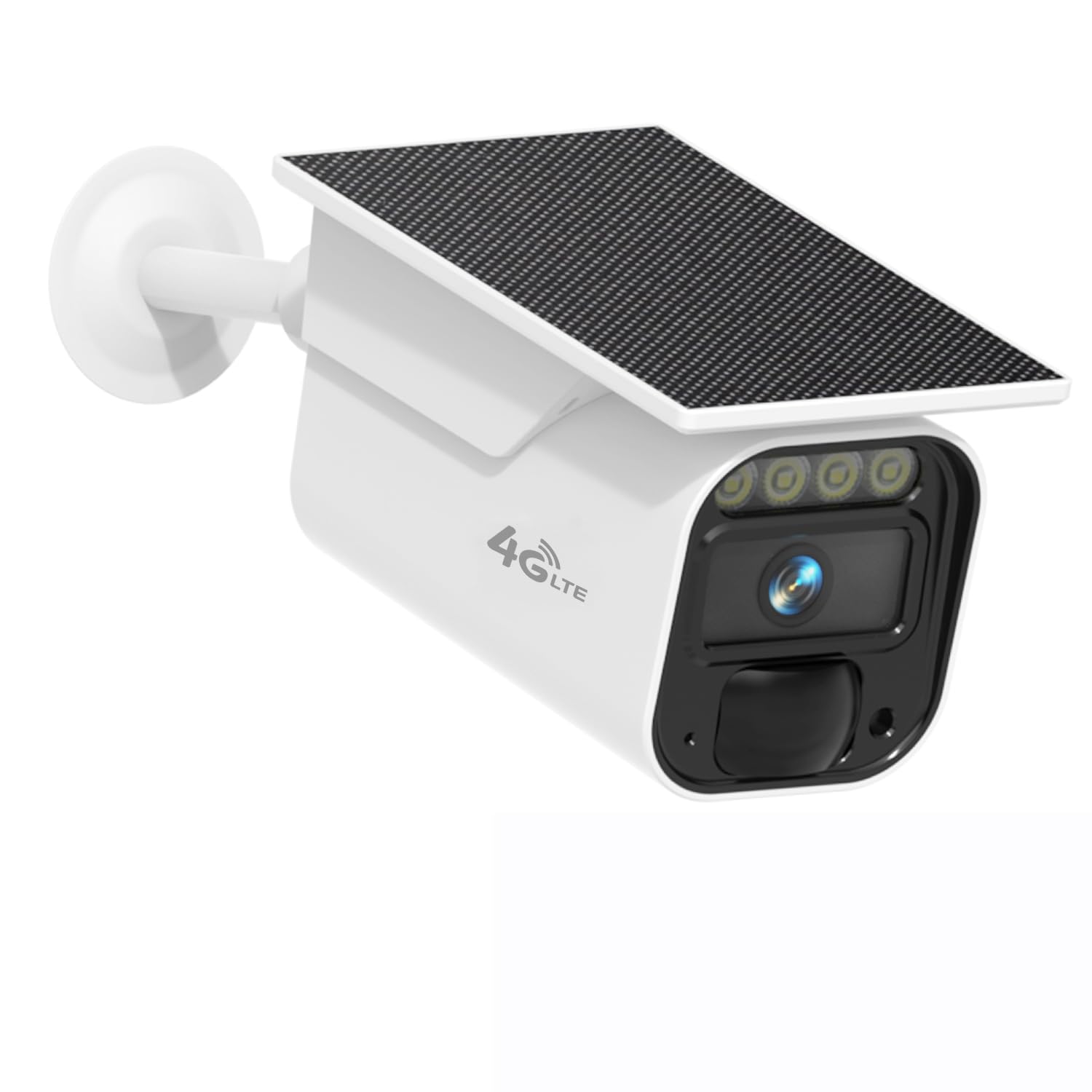 runofast 4G LTE Cellular Security Camera with Integrated Solar Panel, No WiFi Security Cameras Outdoor Built-in eSIM, Wireless Off-Grid Camera Without Internet, Color Night Vision, 2-Way Audio