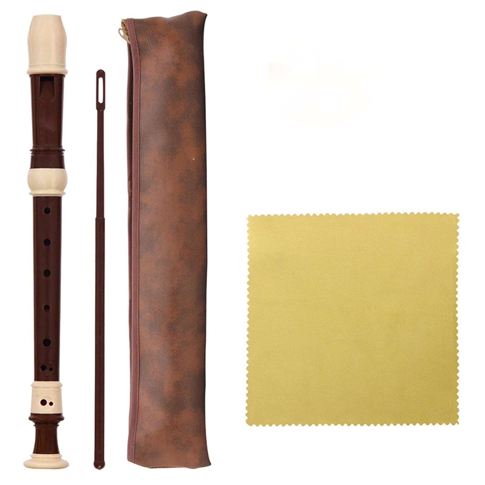 Flauto dolce a fiato Flauto dolce con accessori per strumenti musicali per principianti principianti flauto dolce soprano (Color : Brown)