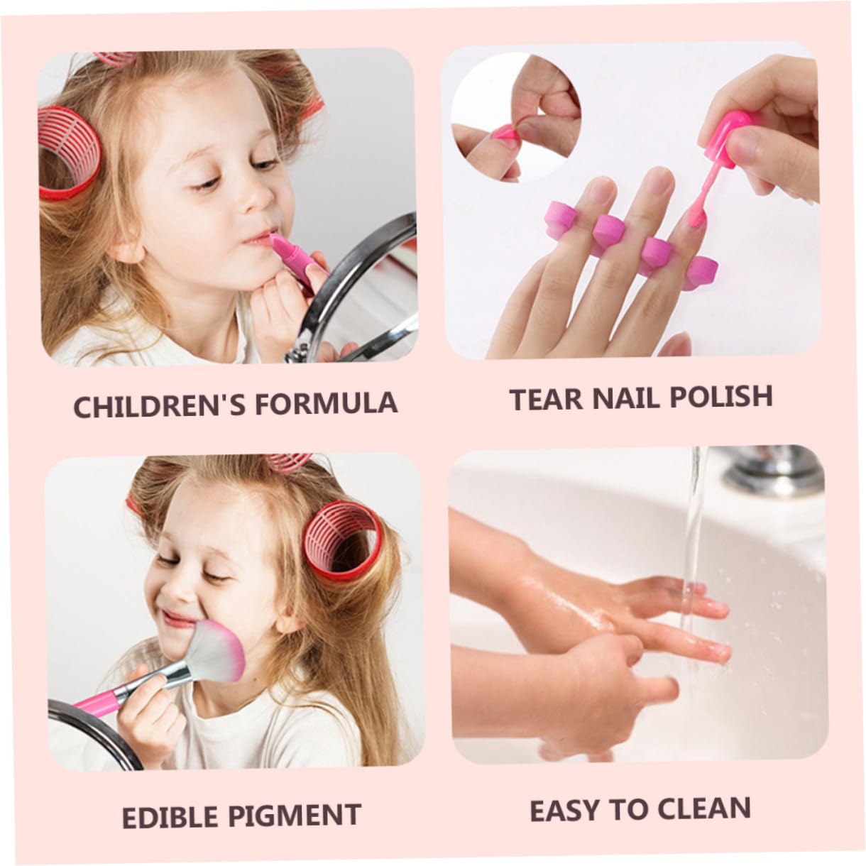 Rosa Prinzessin Schminkspielzeug aus Abs für Kinder zum Rollenspiel