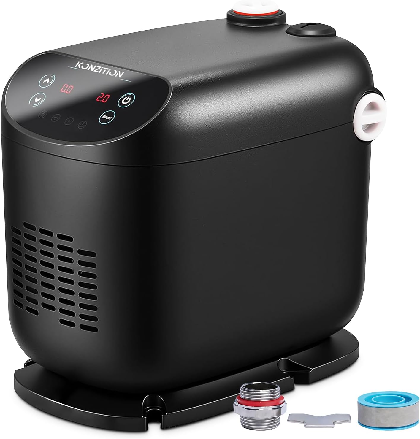 Konzition Whole House Water Pressure Booster Pump 70 PSI, 115V, 45 dB Quiet, 500W Inverter Constant Pressure for Shower, Well, Garden