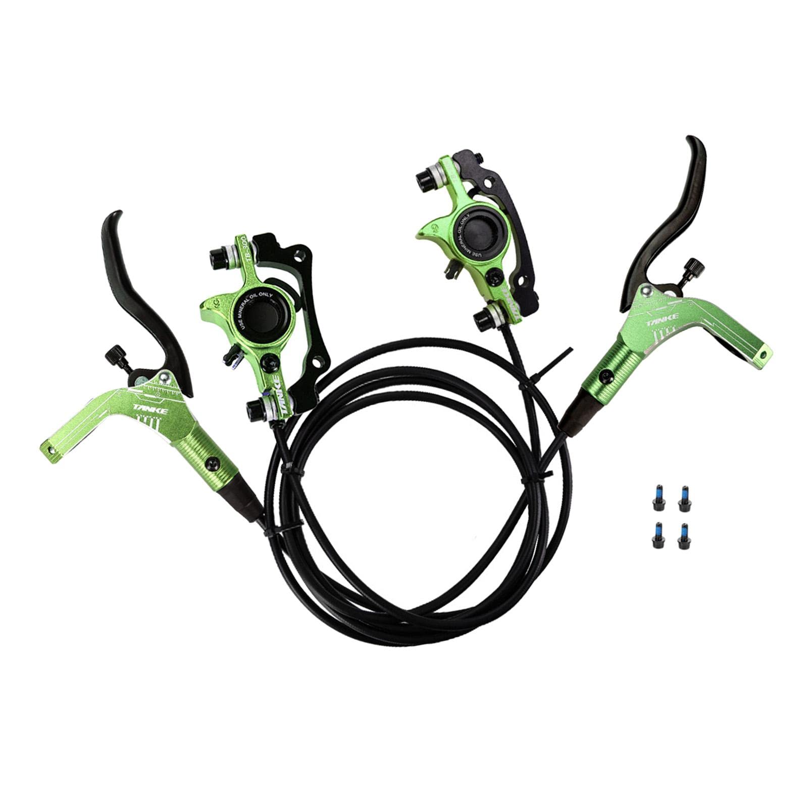 Bike Hydraulic Disc Brake Set Front Rear Oil Pressure Braking Kit 22.2mm Handle Clamp 800/1400mm 160mm Rotors for Mountain Bike MTB Cycling