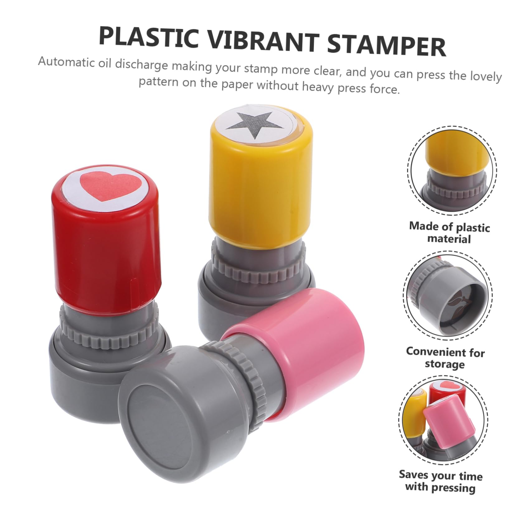 STOBOK 9pezzi Timbri Motivazionali Per Insegnanti Con Design Stamper Plastici Per Riconoscimenti Scolastici Per Decorare Biglietti e Materiale Didattico
