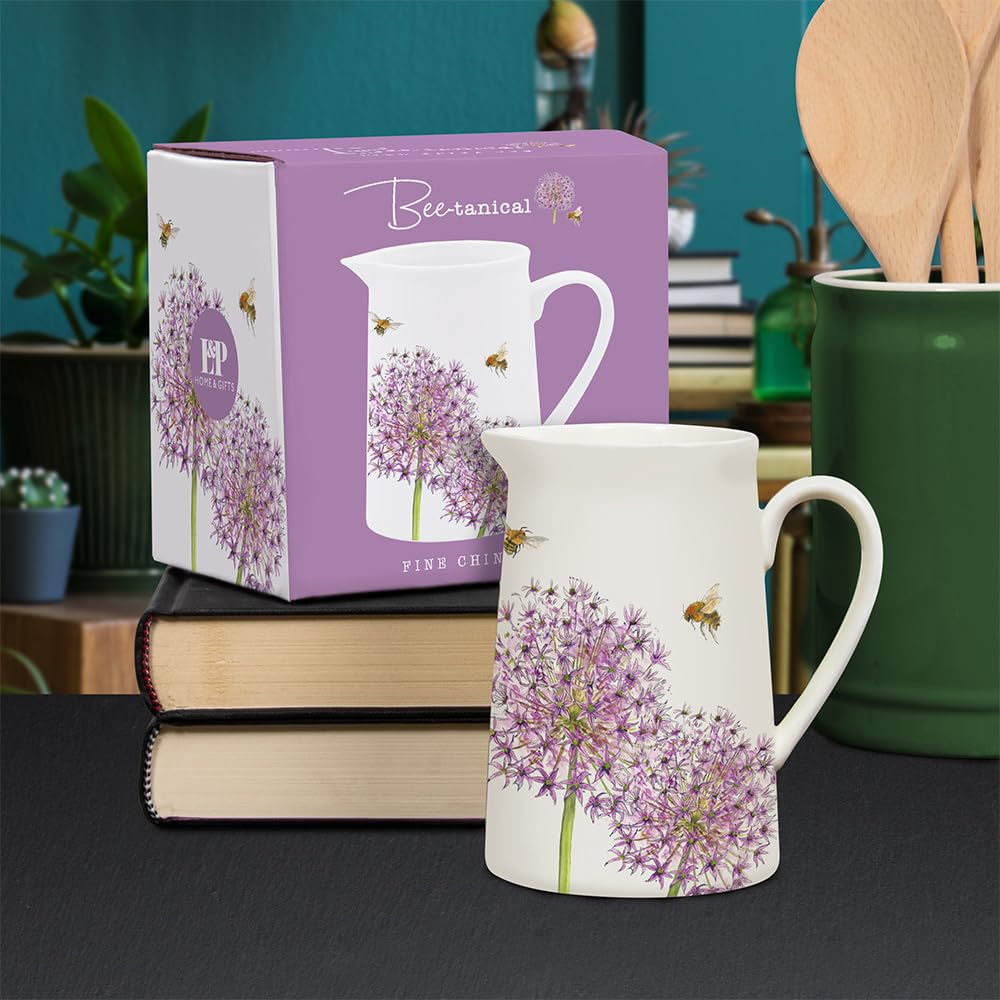 Lesser & Pavey Tortoise Shell Flower Jug Blue Elements For Home & Office | Stylish Cream & Milk Jug For Multiple Use In Kitchen | Ideal Ceramic Or Glass Jug For Cream