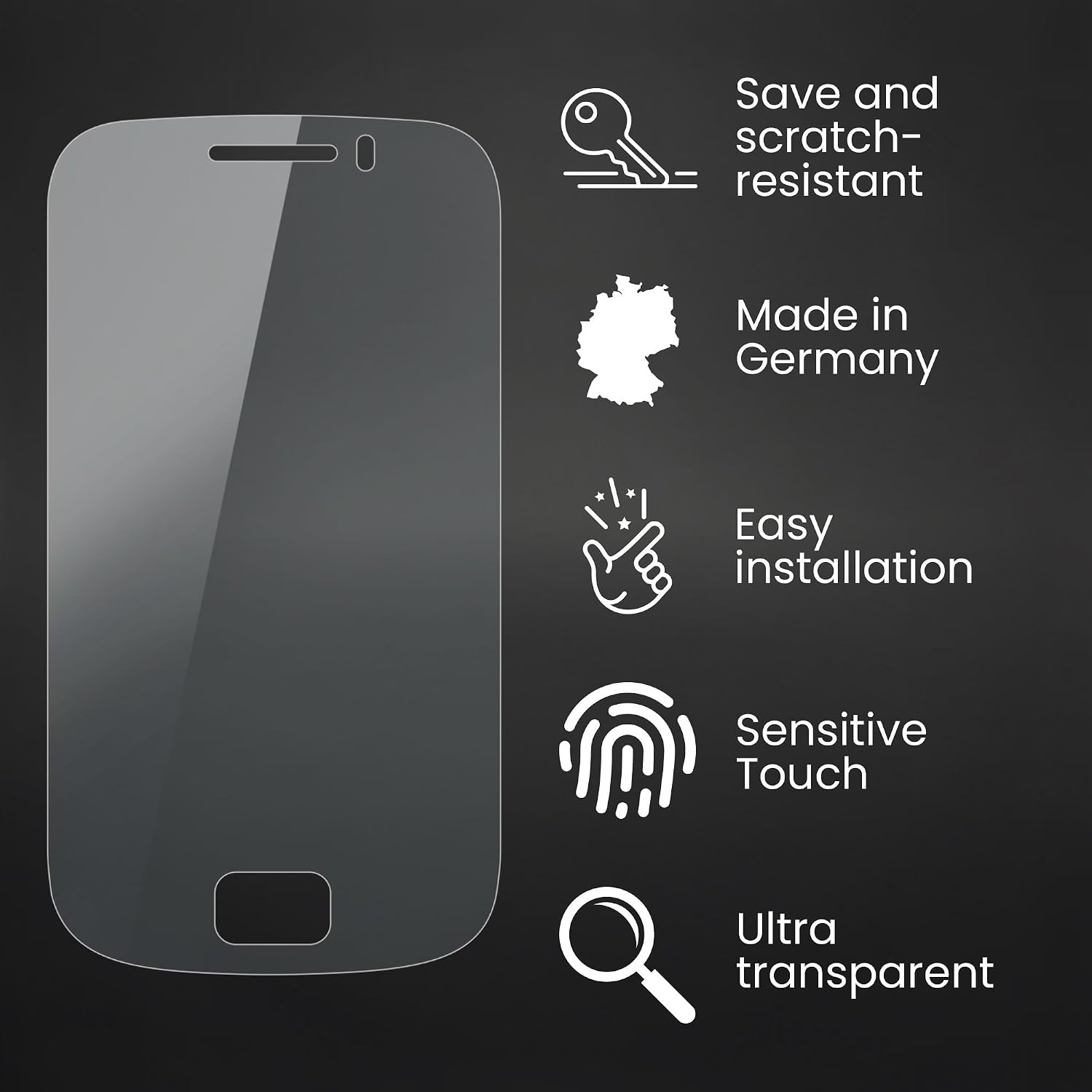 Bruni Screen Protector compatible with Samsung Galaxy mini 2 GT-S6500 Protector Film, crystal clear Protective Film (2X)