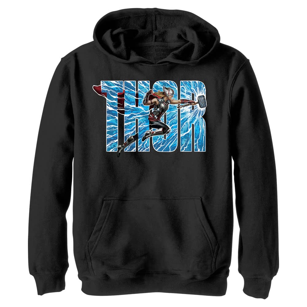 Sweat Thor Marvel adolescent avec imprimé éclairs phosphorescents stylés - 2