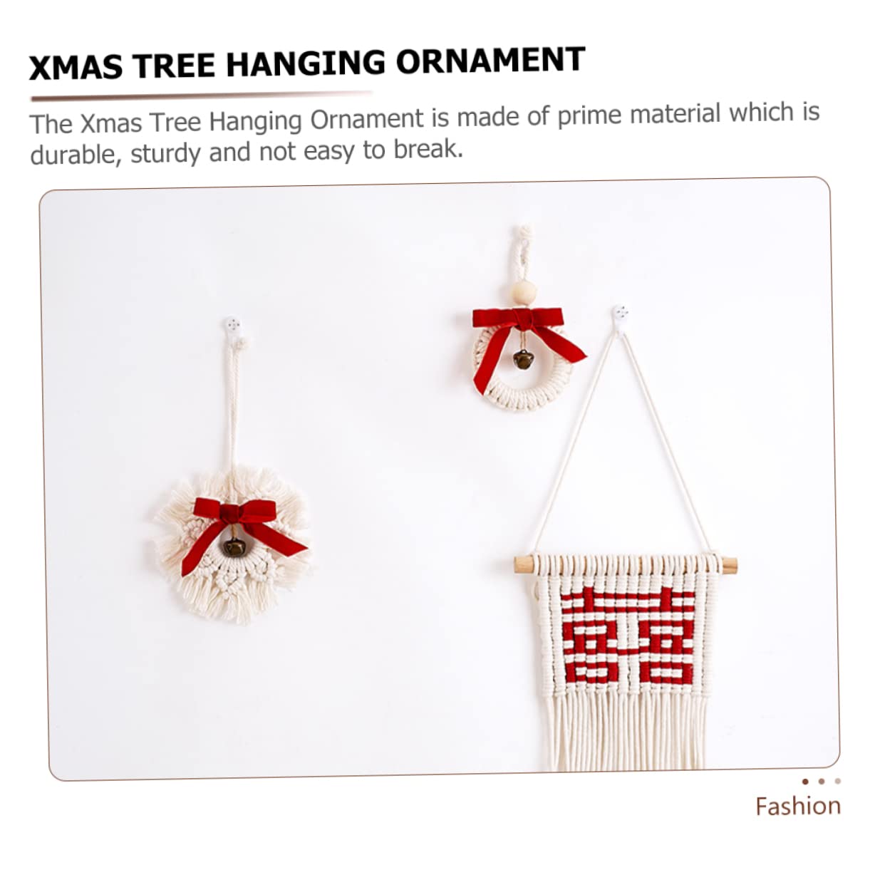 Zerodeko 6pezzi Ornamenti Decorativi Campana Intrecciati Per Decorazioni Natalizie Pendenti Fatti Mano Per Festeggiamenti e Foto Per Alberi Di Natale e Eventi Festivi
