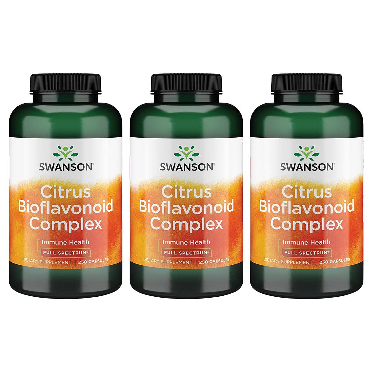 Swanson Full Spectrum Citrus Bioflavonoid Complex 250 Capsules (3 Pack)