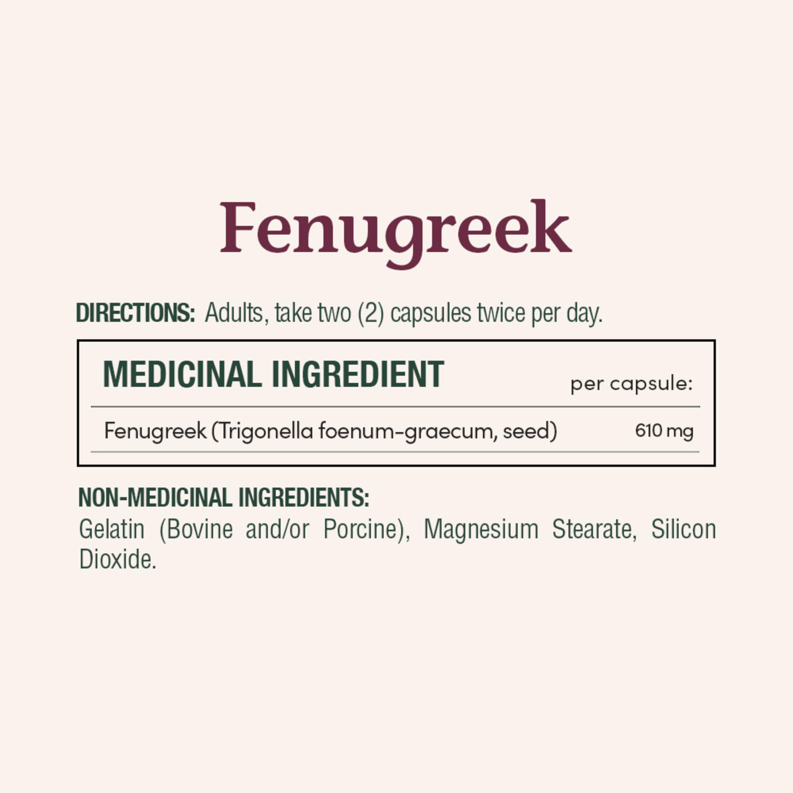 Nature's Bounty Fenugreek, 100 Count with Gelatin, Contains Silica, Vegetable Magnesium Stearate