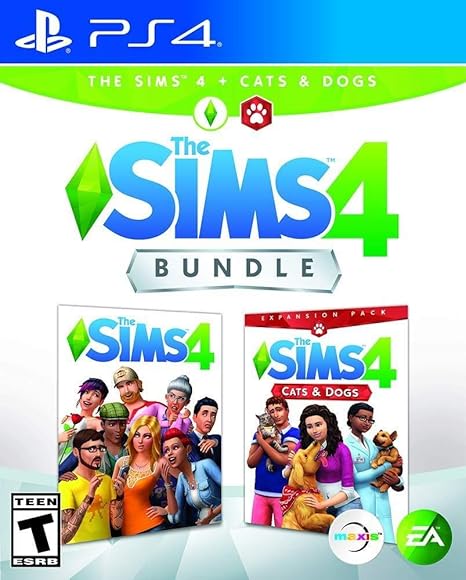 Amazon Com The Sims 4 Plus Cats Dogs Bundle Playstation 4 Electronic Arts Video Games