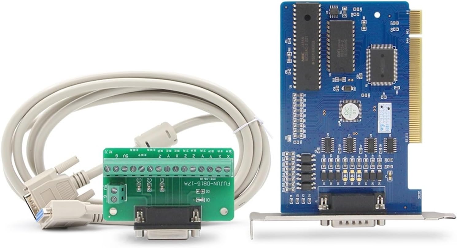NC Studio 3 Axis PCI Motion Control Card for CNC Router Engraving Milling Machine for 5.4.49/5.5.55/5.5.60 Software