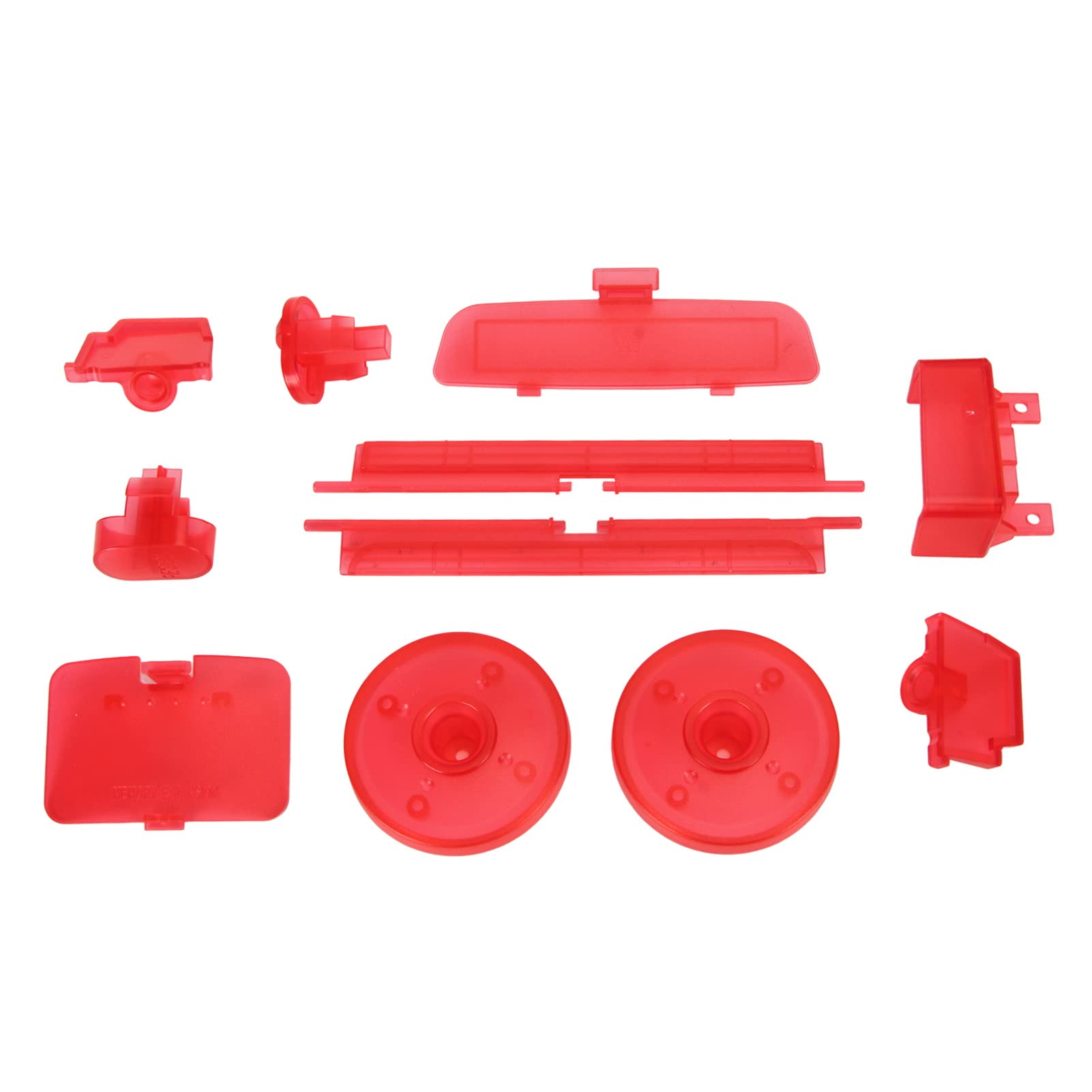 Yctze Funda de Repuesto para Consola de Juegos N64, Carcasa Profesional Resistente ABS Retro, Transparente, Compatible con Funda de Repuesto para Consola de Juegos, de Translúcida para de, Retro V