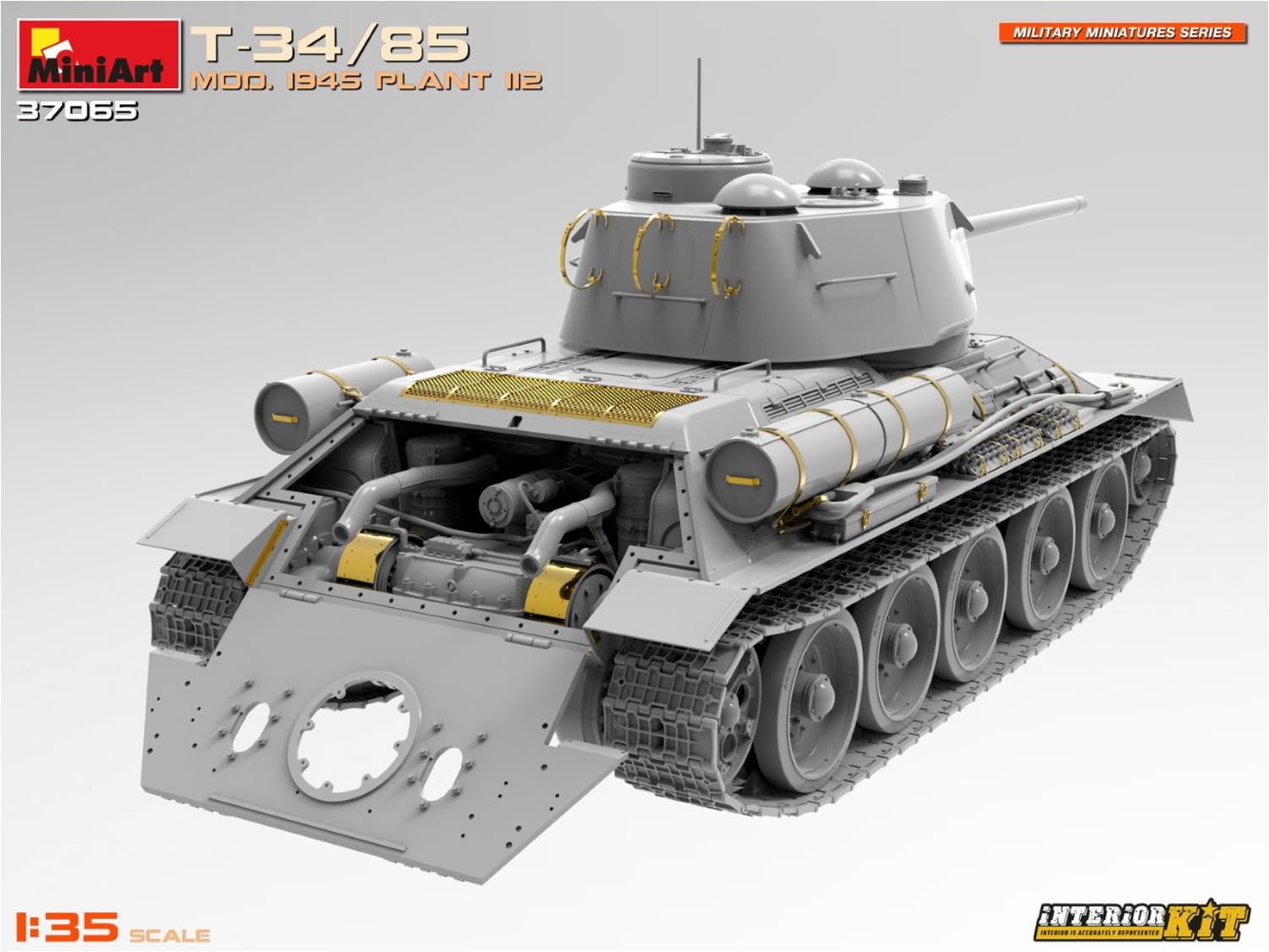 MiniArt 1:35 - T-34-85 Mod. 1945. Kit Interior de Planta 112