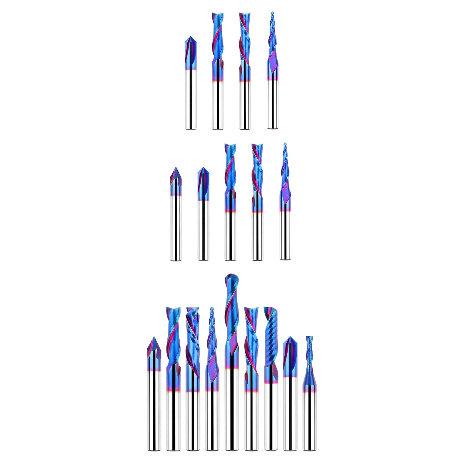 2. Juego de tallado multiusos de 1/4 pulgadas para tareas detalladas de grabado y ranurado de carpintería, fresado de tallado de madera