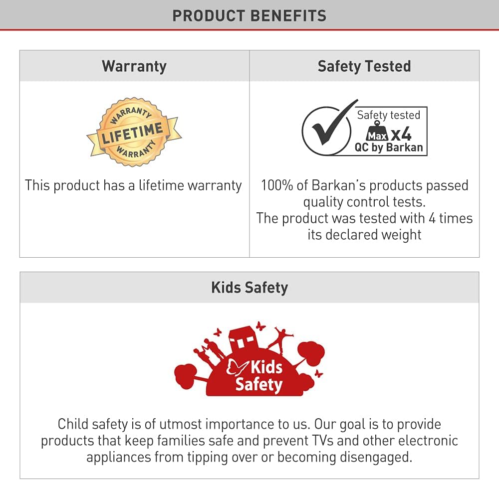 Barkan 3 Movement Projector Ceiling Mount, Holds up to 44 lbs, Silver, 3D Tilt Mechanism, Self Assembly, Device Mount, Fall Proof (90.S) : Everything Else