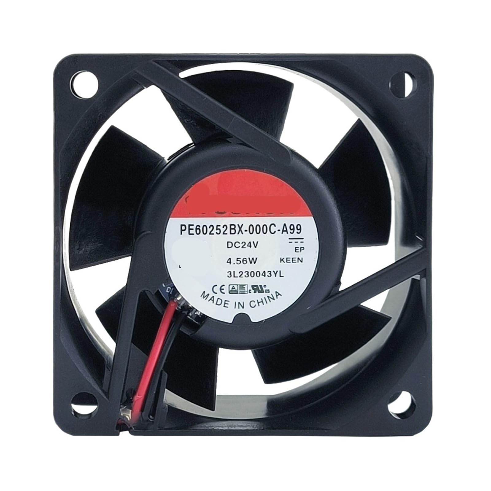 LZIKKGKI 6mm PE60252BX-000C-A99 DC24V 4.56W 6025 60x60x25mm DC Cooling Fan
