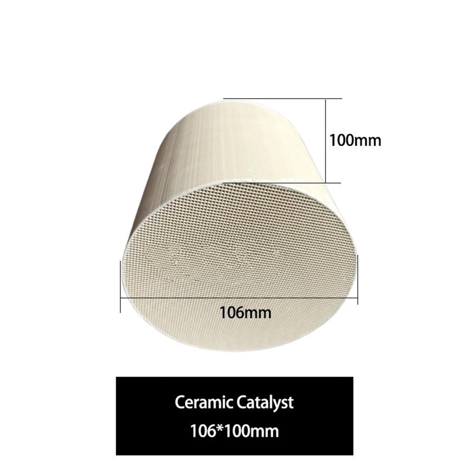 katalizator samochodowy Uniwersalny ceramiczny katalizator do układów wydechowych Euro 3 i Euro 6 o strukturze plastra miodu, 106x100 mm | 106-100mm Euro 6