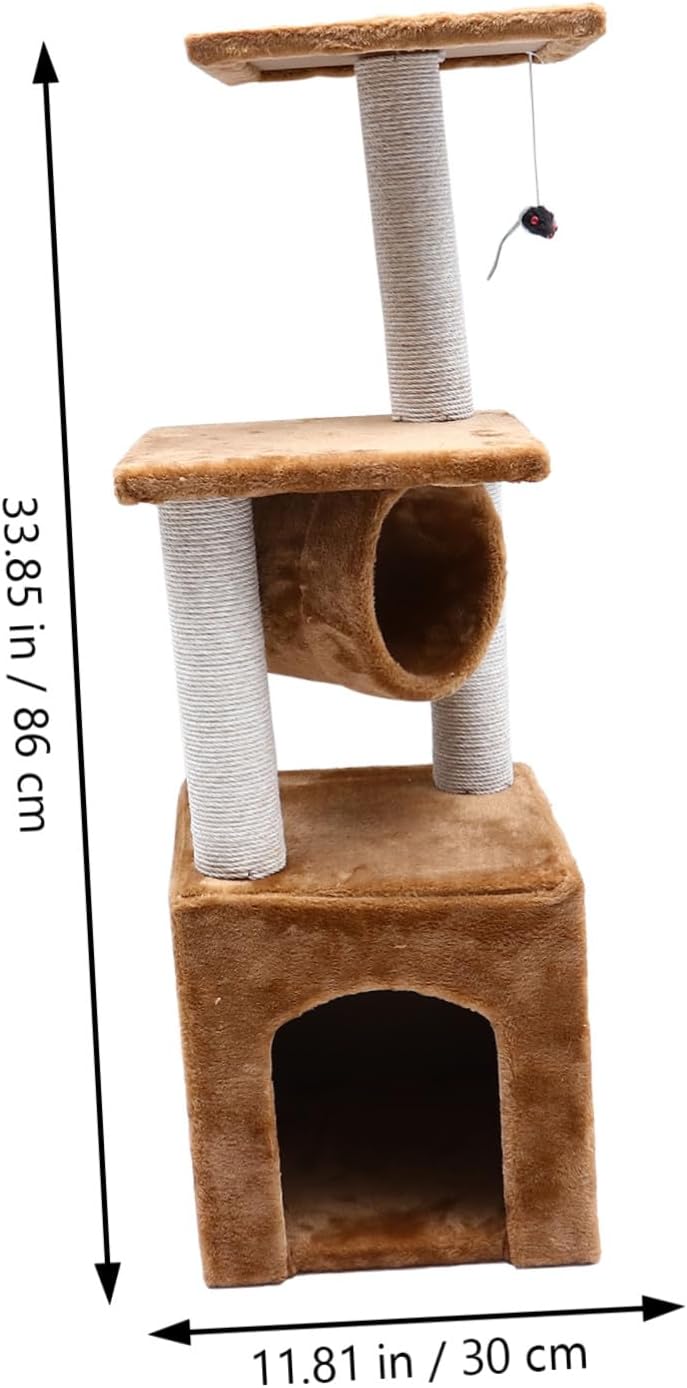 Cat Climbing Frame Cat Scratching Kitten Jumping Platform Indoor Climber Pet Supply for Exercise and Paw Health