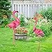 SJSJJOFHF 33'' Pink Metal Flamingo Decorative Garden Sculpture Indoor Outdoor, Large Yard Flamingos Ornaments for Outside ，Suitable for Gardens, lawns, Parks Pink Bird Art Outdoor Backyard Decor
