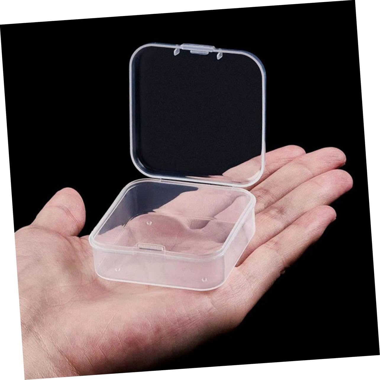Plastic Storage Box for Organizing Nail Arts Jewelry Making Dividing Jewelry Case Ring Holder