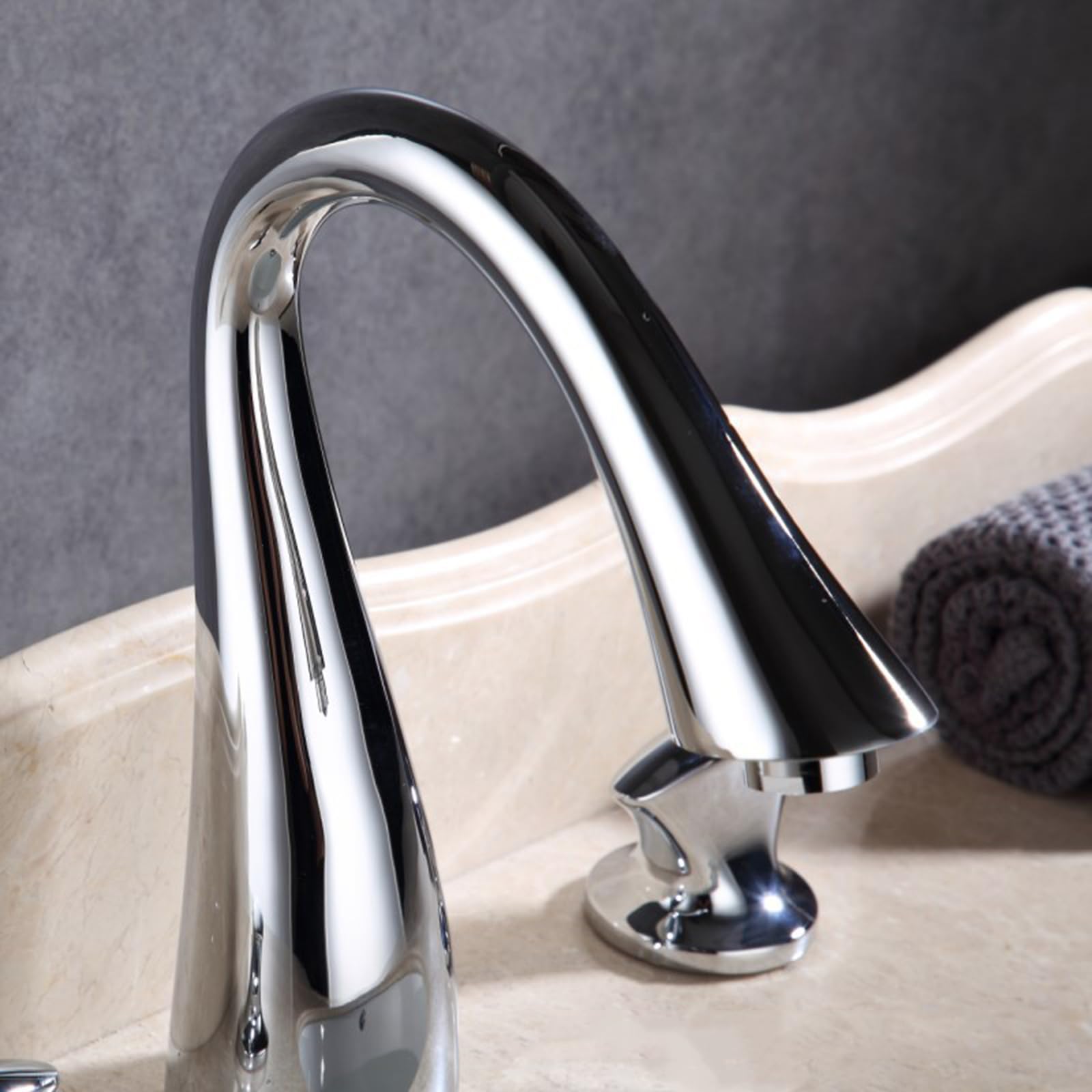 Grifo 3 Orificios para Baño Agua Fría Y Caliente Bimando Grifos para Lavabos de Baño Latón,cromo