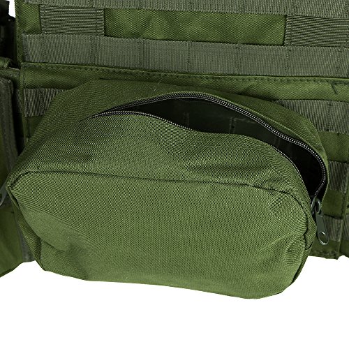 Variante de Lixada chaleco airsoft modular Molle con bolsa hidratación
