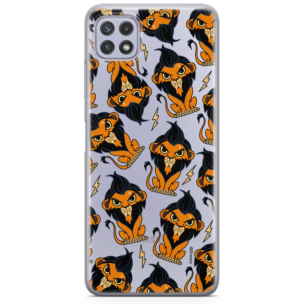 ERT GROUP mobile phone case for Samsung A22 5G original and officially Licensed Disney pattern Scar 002 optimally adapted to the shape of the mobile phone, partially transparent