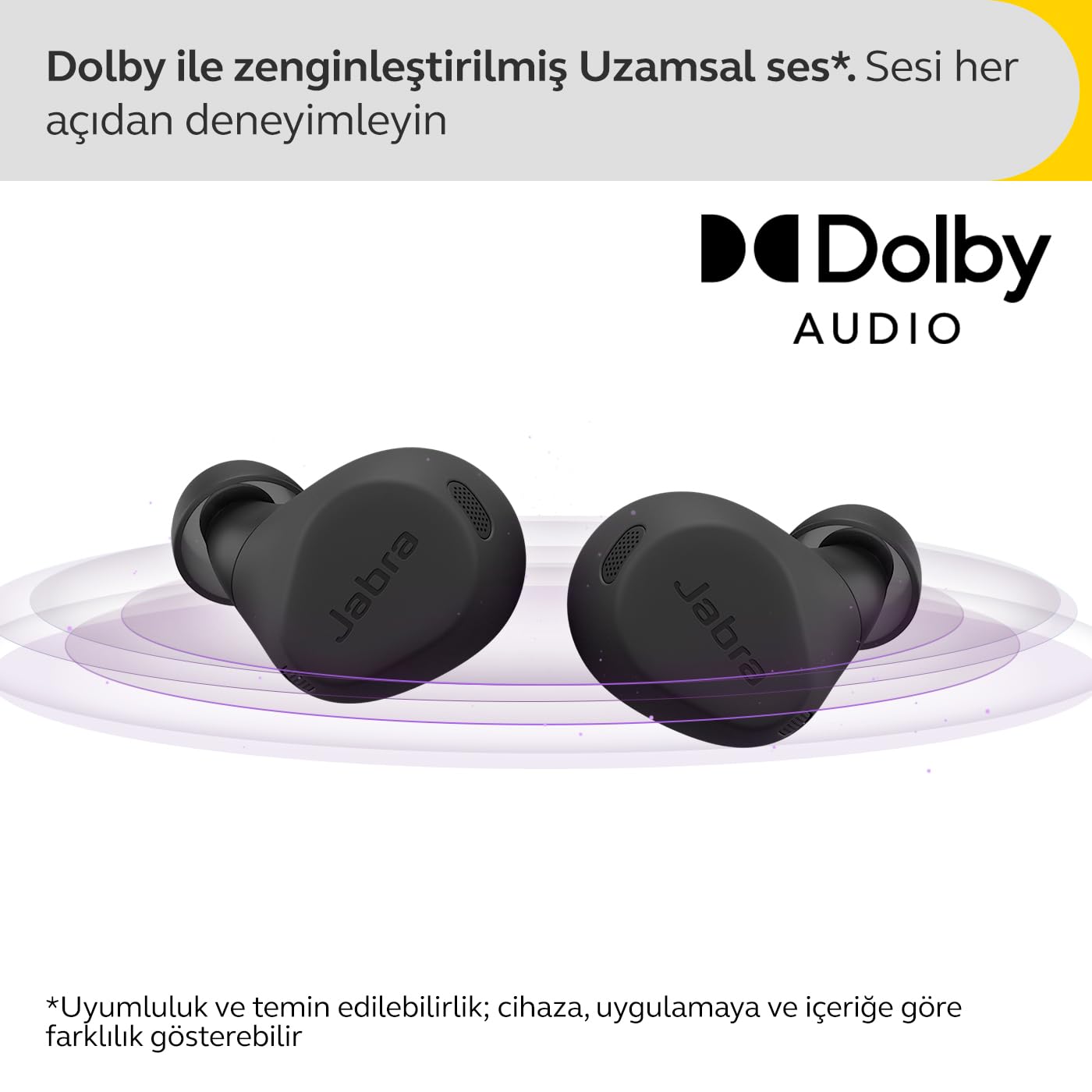 Jabra Elite 8 Active Kablosuz Kulaklık - Güvenli Kulak İçi Uyuma
