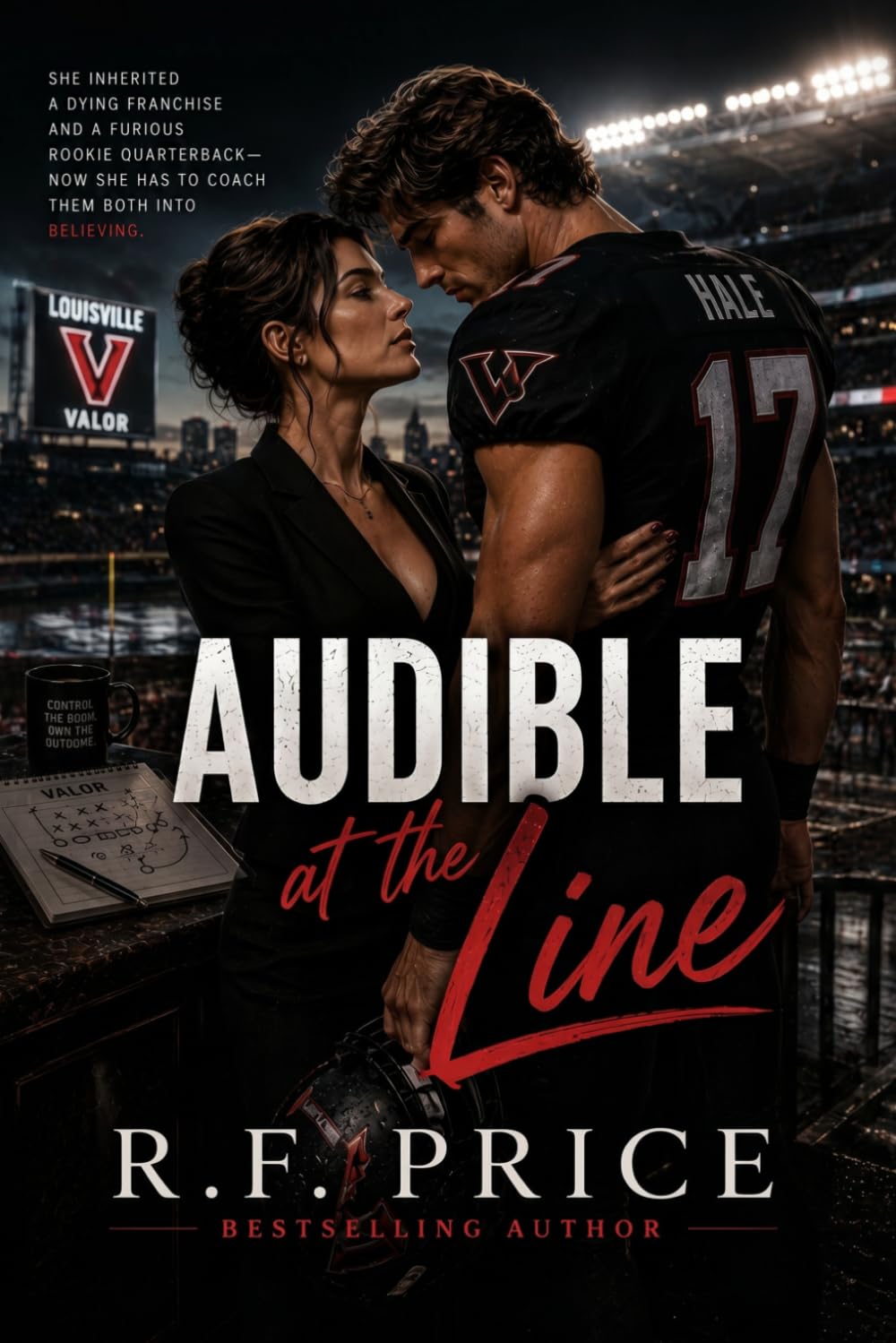 Audible at the Line: A Women Sport Romance: The Louisville Valor Womens Fiction Sports Romance Series Book 1