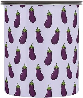 Emelivor Food Storage Containers with Lids Eggplants Vegetables Purple tag1 for tag2,900ML