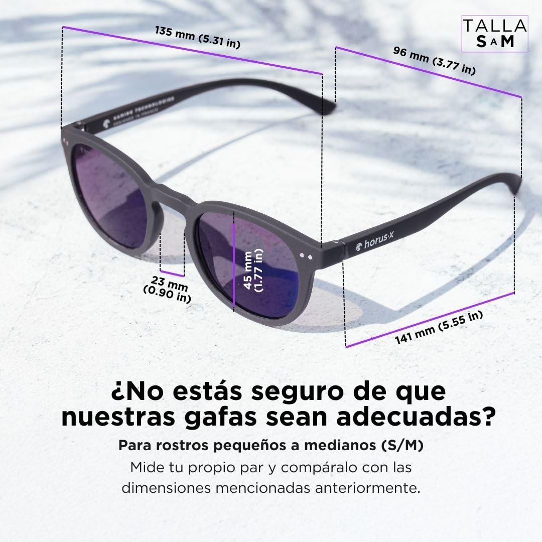 Horus X • Gafas Luz Azul Hombre Mujer | Gafas Filtro Luz Azul | Para Pantalla Anti Fatiga & Migraña Ocular | Gafas de sol