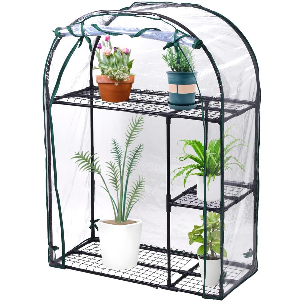 Amazon.co.jp: SUGGEST マルチ温室ハウス 100×46×139cm 温室 ビニール